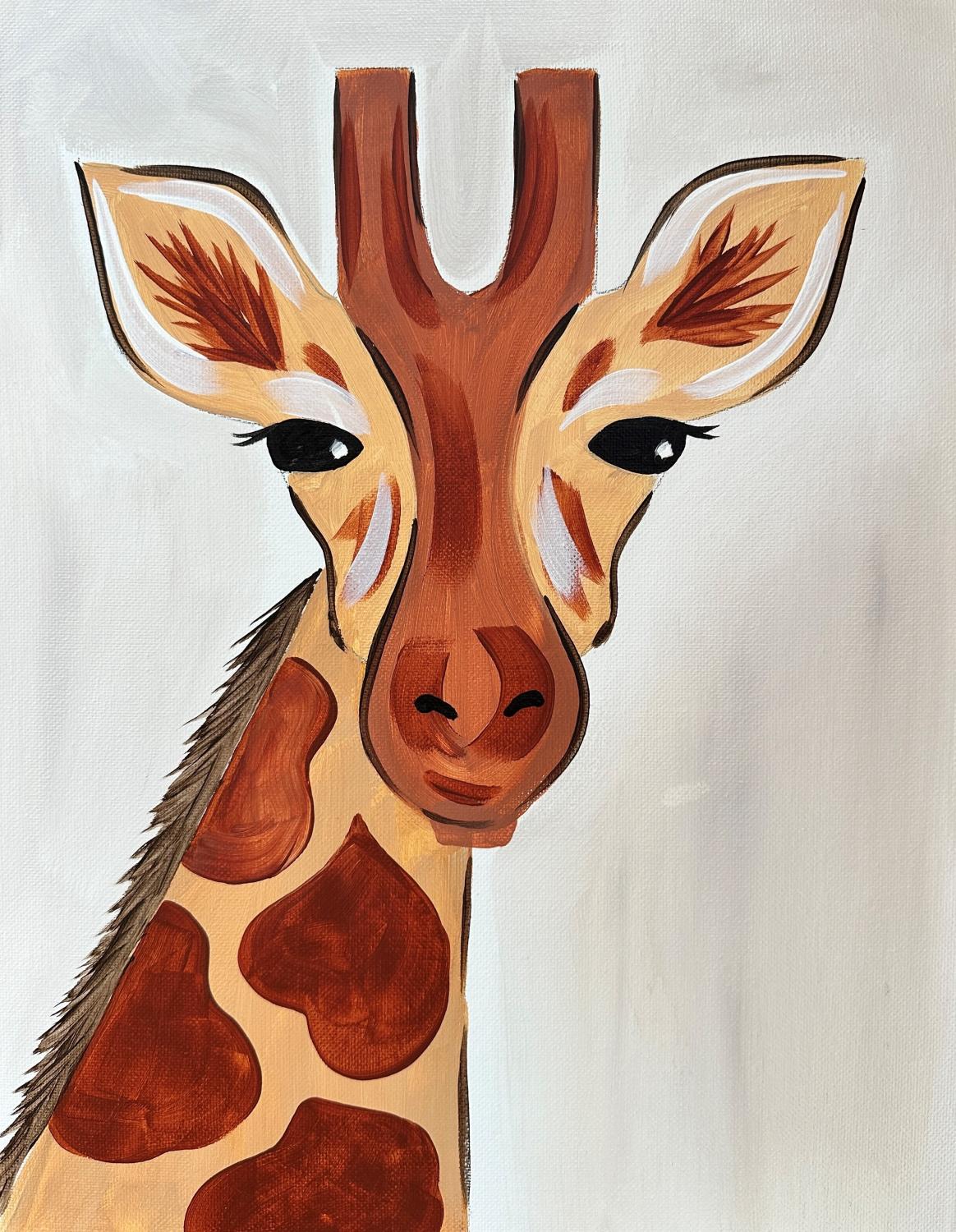 giraffe painting