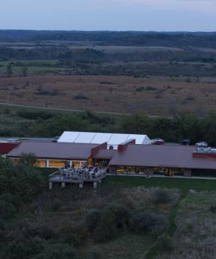 aerial view of The Wilds